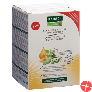 Rausch Kräuter Vital Kapseln 3 Monats-Packung