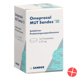 Omeprazol Mut Sandoz Filmtabletten 10mg Dose 14 Stück