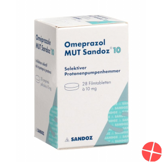 Omeprazol Mut Sandoz Filmtabletten 10mg Dose 28 Stück