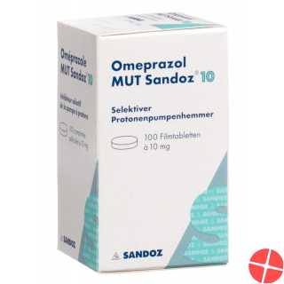 Omeprazol Mut Sandoz Filmtabletten 10mg Dose 100 Stück