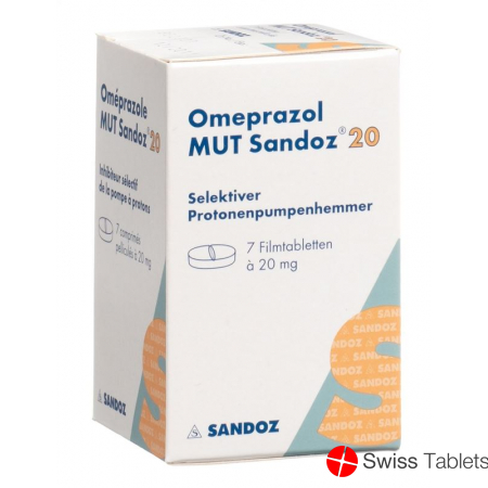 Omeprazol Mut Sandoz Filmtabletten 20mg Dose 7 Stück buy online