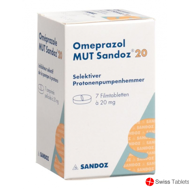 Omeprazol Mut Sandoz Filmtabletten 20mg Dose 7 Stück buy online