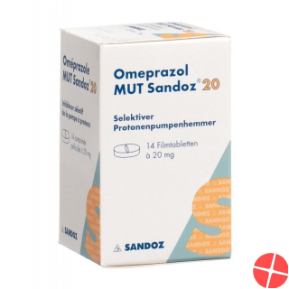 Omeprazol Mut Sandoz Filmtabletten 20mg Dose 14 Stück