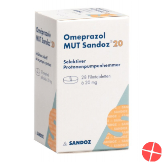 Omeprazol Mut Sandoz Filmtabletten 20mg Dose 28 Stück