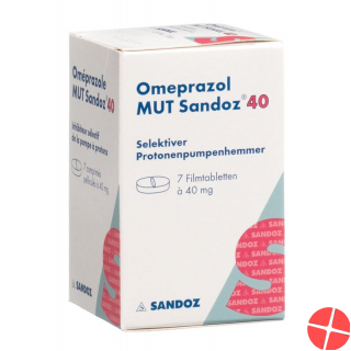 Omeprazol Mut Sandoz Filmtabletten 40mg Dose 7 Stück