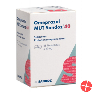 Omeprazol Mut Sandoz Filmtabletten 40mg Dose 28 Stück