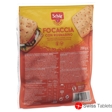 Schär Focaccia mit Rosmarin Glutenfrei 200g buy online