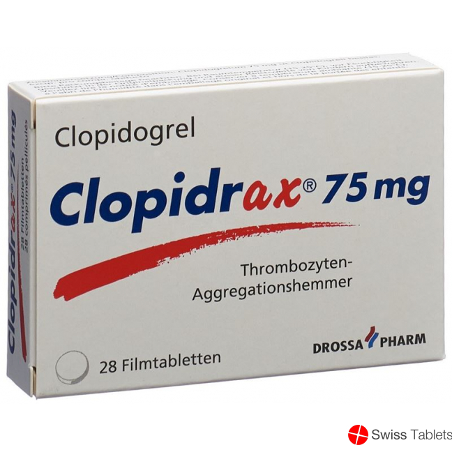 Clopidrax Filmtabletten 75mg 28 Stück buy online