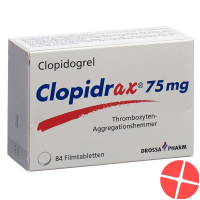 Clopidrax Filmtabletten 75mg 84 Stück