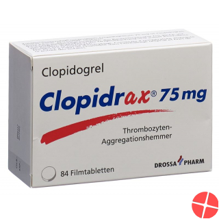 Clopidrax Filmtabletten 75mg 84 Stück