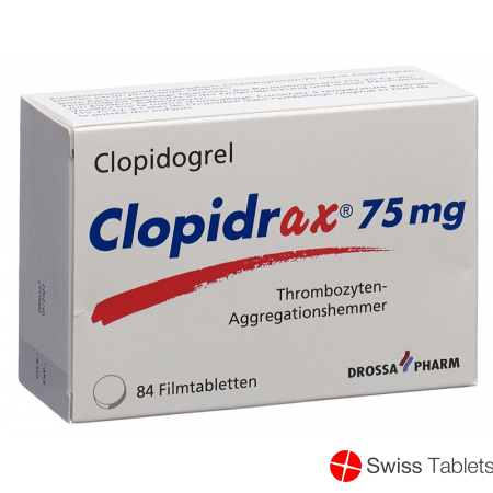 Clopidrax Filmtabletten 75mg 84 Stück buy online