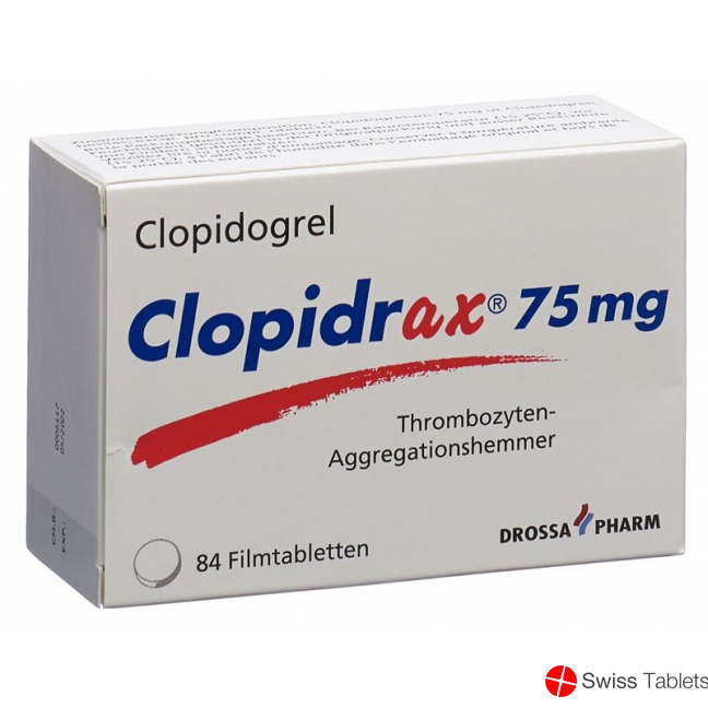 Clopidrax Filmtabletten 75mg 84 Stück buy online