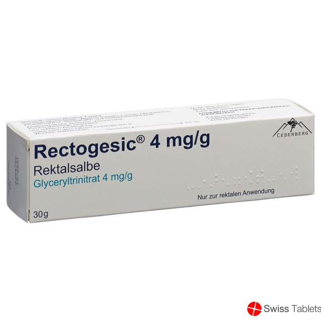 Rectogesic Salbe 4mg/g Tube 30g buy online Rectogesic Salbe 4mg/g Tube 30g buy online
