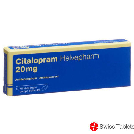 Citalopram Helvepharm Filmtabletten 20mg 14 Stück buy online