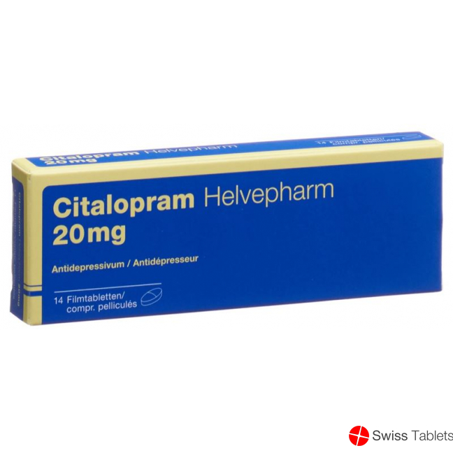 Citalopram Helvepharm Filmtabletten 20mg 14 Stück buy online