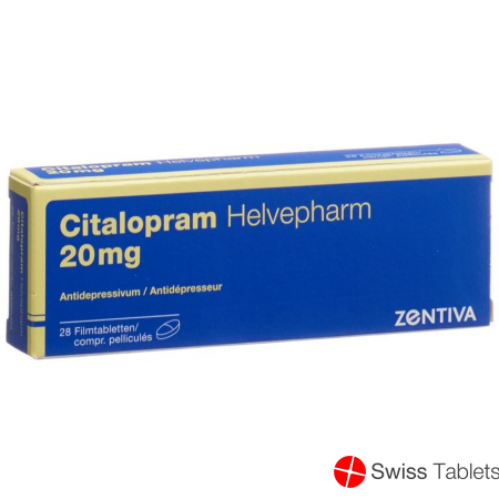 Citalopram Helvepharm Filmtabletten 20mg 28 Stück buy online