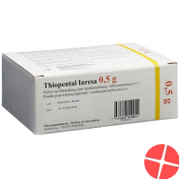 Thiopental Inresa Trockensubstanz 0.5g Durchstechflasche 25 Stück