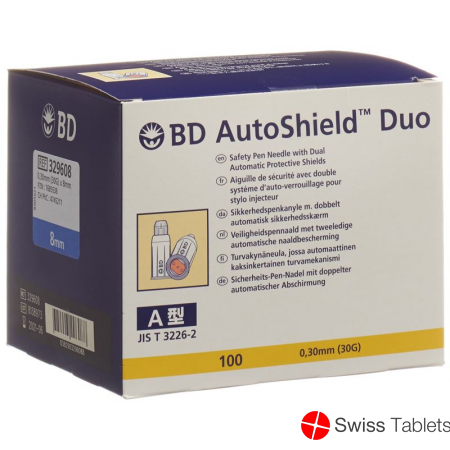 BD Autoshield Tm Duo Sicher-pen-nadel 8mm 100 Stück buy online