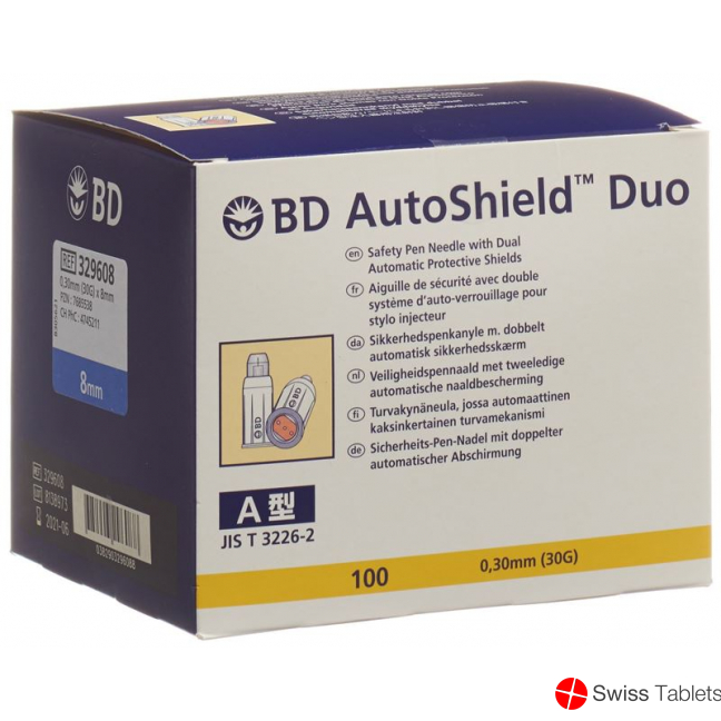BD Autoshield Tm Duo Sicher-pen-nadel 8mm 100 Stück buy online