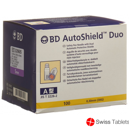 BD Autoshield Tm Duo Sicher-pen-nadel 5mm 100 Stück buy online