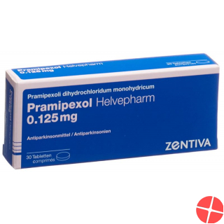 Pramipexol Zentiva Tabletten 0.125mg 30 Stück