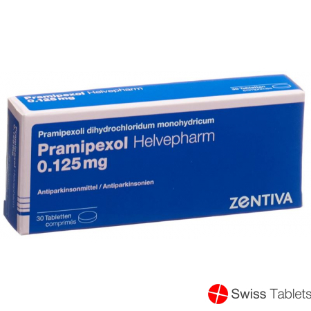 Pramipexol Zentiva Tabletten 0.125mg 30 Stück buy online