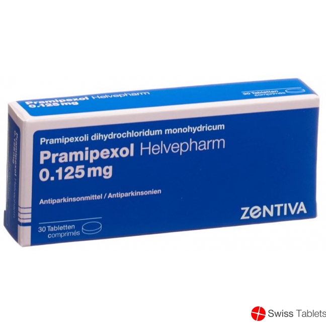 Pramipexol Zentiva Tabletten 0.125mg 30 Stück buy online