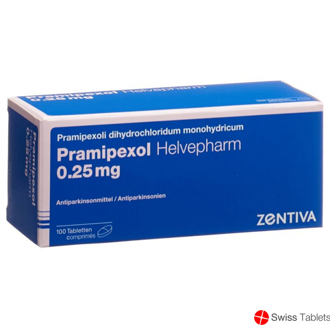 Pramipexol Zentiva Tabletten 0.25mg 100 Stück buy online