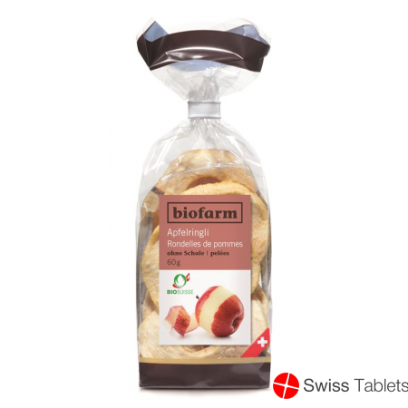 Biofarm Apfelringe ohne Schale Knospe 60g buy online