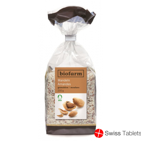Biofarm Mandeln Gemahlen Knospe Beutel 200g buy online