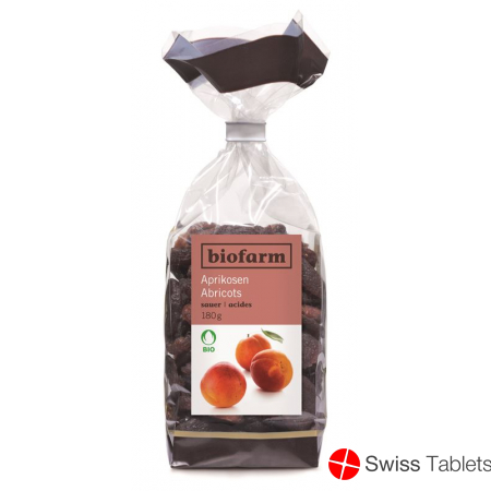 Biofarm Aprikosen Sauer Knospe Beutel 180g buy online