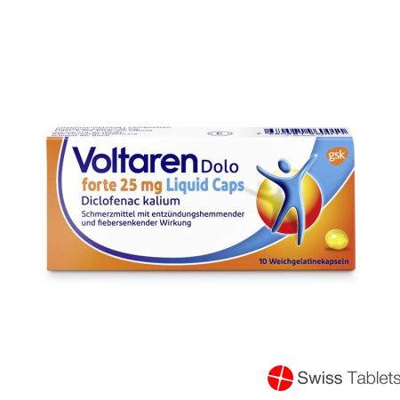 Voltaren Dolo Forte Liquid 25mg 10 Kapseln buy online