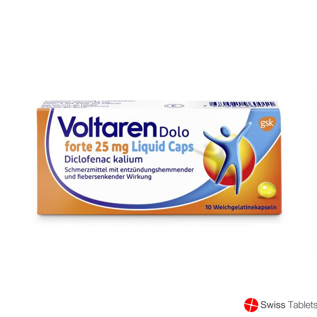 Voltaren Dolo Forte Liquid 25mg 10 Kapseln buy online