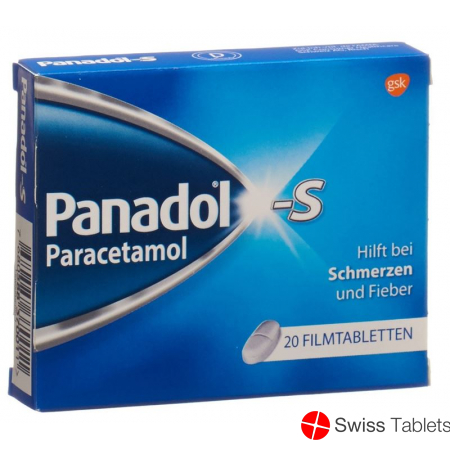 Panadol S 500mg 20 Filmtabletten buy online