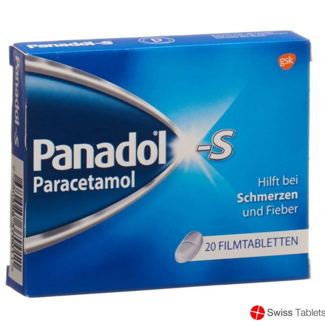 Panadol S 500mg 20 Filmtabletten buy online