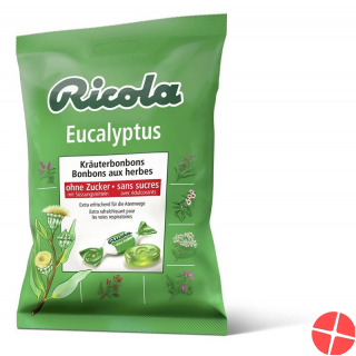 Ricola Eucalyptus Kräuterbonbons ohne Zucker 125g