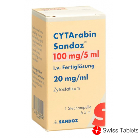 Cytarabin Sandoz Injektionslösung 100mg/5ml Durchstechflasche buy online