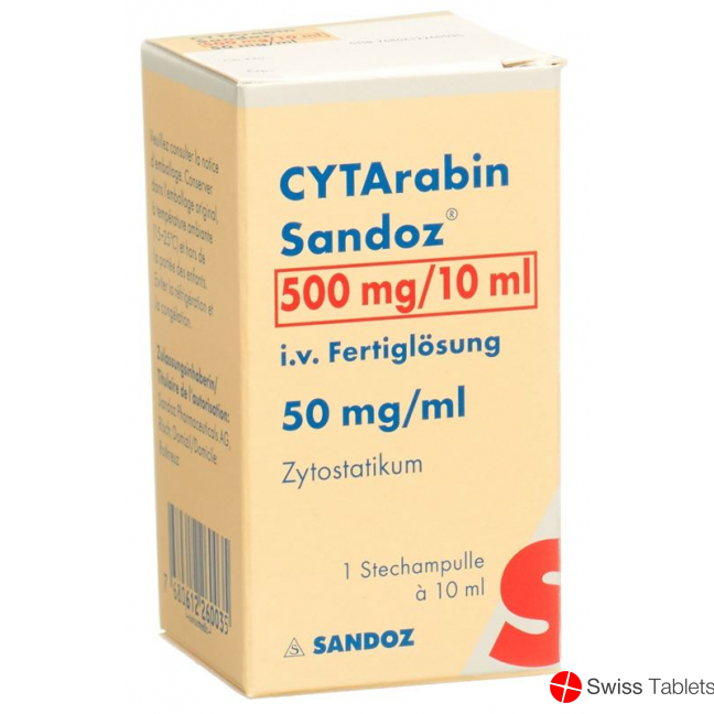 Cytarabin Sandoz Injektionslösung 500mg/10ml Durchstechflasche buy online