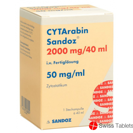 Cytarabin Sandoz Injektionslösung 2000mg/40ml Durchstechflasche buy online