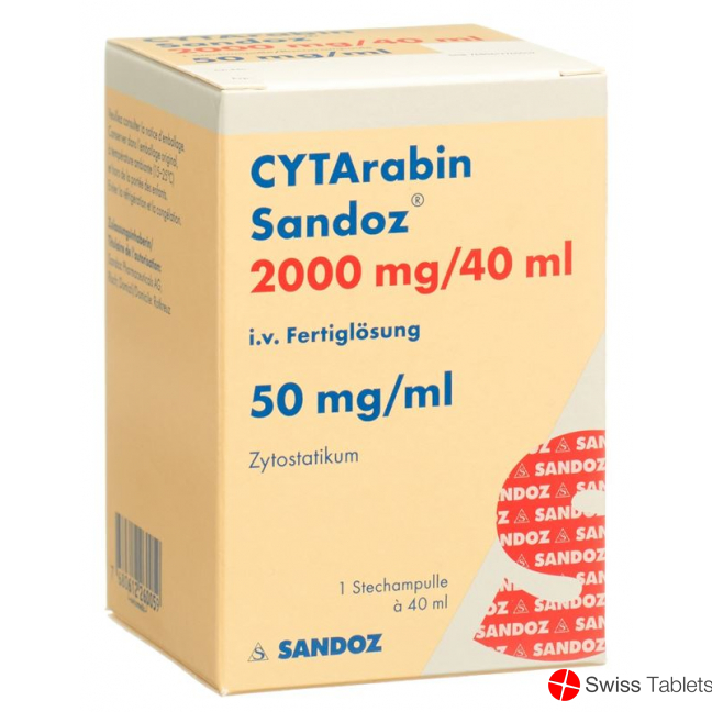 Cytarabin Sandoz Injektionslösung 2000mg/40ml Durchstechflasche buy online