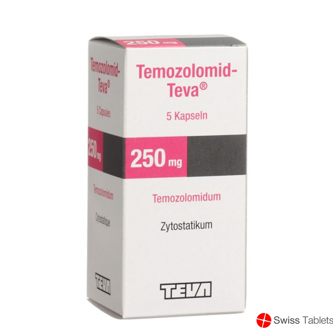 Temozolomid Teva Kapseln 250mg 5 Stück buy online