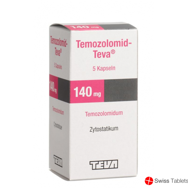 Temozolomid Teva Kapseln 140mg 5 Stück buy online