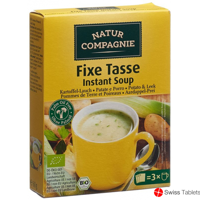 Natur Compagnie Instant Suppe Kart Lauch Bio 60g buy online