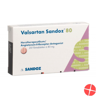 Valsartan Sandoz 80 mg 28 tablets Valsartan Sandoz 80 mg 28 tablets