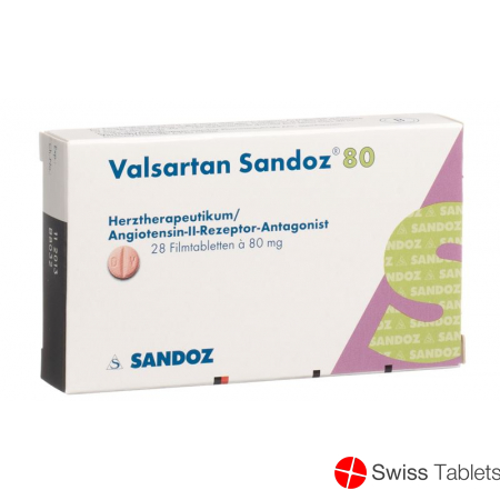 Valsartan Sandoz Filmtabletten 80mg 28 Stück buy online