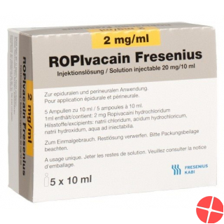 Ropivacain Fresenius 2mg/ml 5 Ampullen 10ml