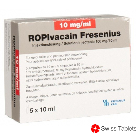 Ropivacain Fresenius 10mg/ml 5 Ampullen 10ml buy online