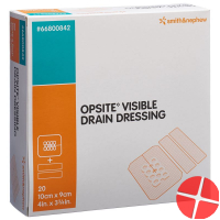 Opsite Visible Drainageverband 9x10cm 20 Stück