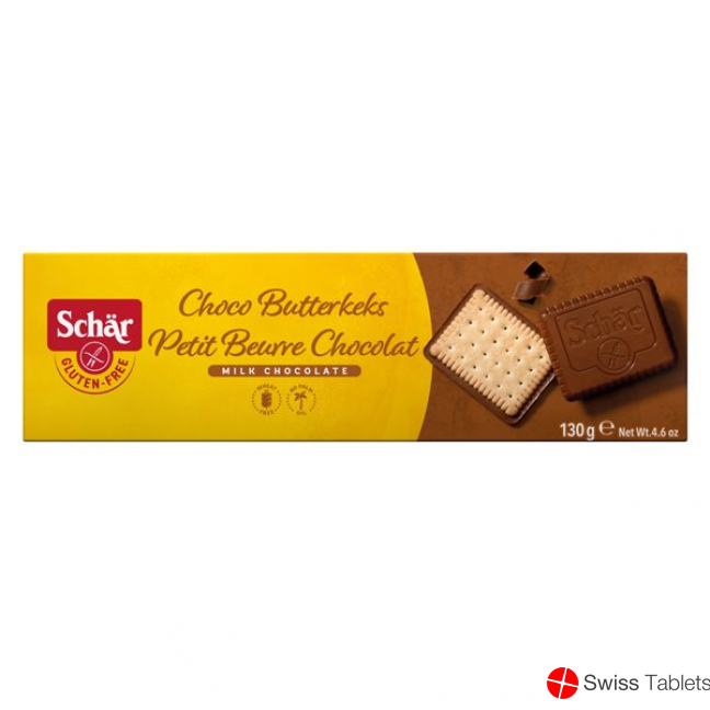 Schär Butterkeks Choco Glutenfrei 130g buy online