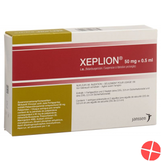 Xeplion Injektionssuspension 50mg/0.5ml Fertigspritze 0.5ml Xeplion Injektionssuspension 50mg/0.5ml Fertigspritze 0.5ml
